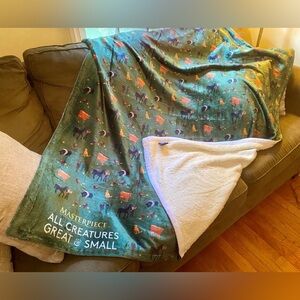 PBS All Creatures Great And Small: Wisdom of the Dales: Sherpa Blanket NEW